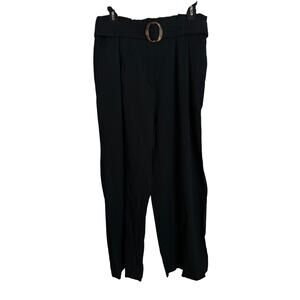 NWT Elodie black paperback waist pants with belt